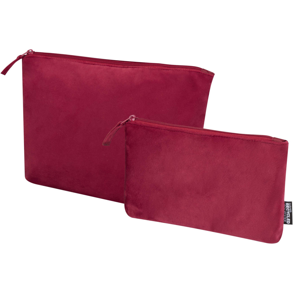 Logotrade promotional merchandise image of: Swift GRS recycled velvet toiletry bag set