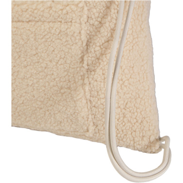 Logo trade advertising products picture of: Bear GRS recycled sherpa drawstring backpack 9L