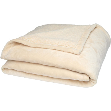 Logo trade promotional merchandise picture of: Ashen GRS recycled sherpa blanket