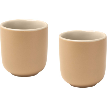 Logo trade promotional gifts image of: Male 90 ml ceramic espresso cups - set of 2