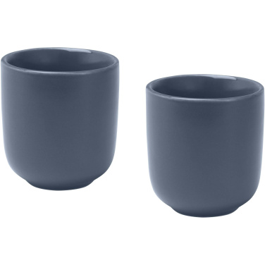 Logotrade promotional giveaway image of: Male 90 ml ceramic espresso cups - set of 2
