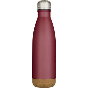 Logo trade promotional gifts picture of: Cove 500 ml double wall vacuum insulated stainless steel water bottle with cork details
