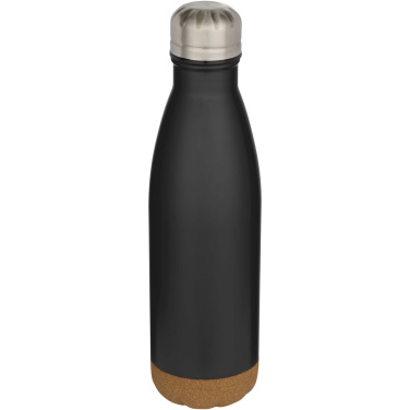 Logotrade promotional products photo of: Cove 500 ml double wall vacuum insulated stainless steel water bottle with cork details