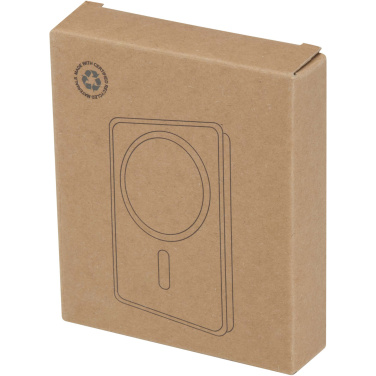Logotrade promotional item image of: Acrab 10.000 mAh 15W magnetic wireless power bank with 20W PD - made from recycled plastic