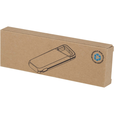 Logo trade business gifts image of: Alkes 5000 mAh 12W recycled plastic water resistant power bank with carabiner