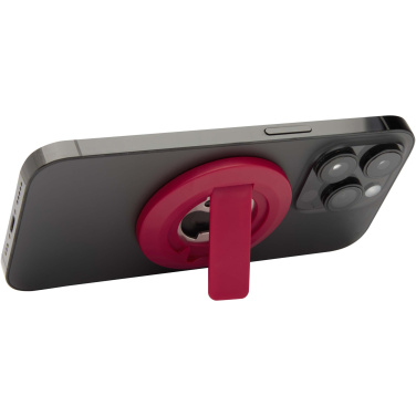 Logo trade promotional merchandise photo of: Ain recycled plastic magnetic phone stand with bottle opener
