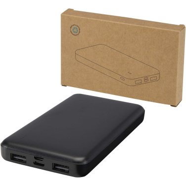Logo trade promotional giveaways image of: Intan 10.000 mAh 10W recycled plastic power bank