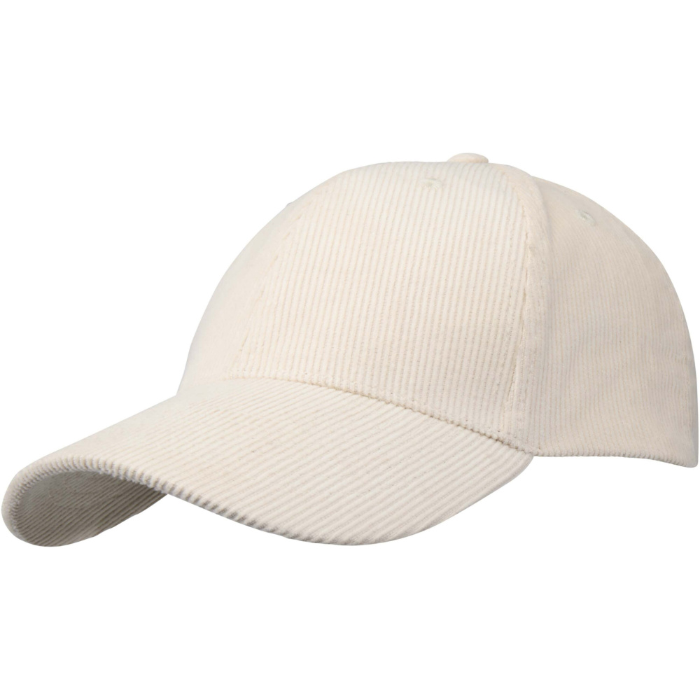 Logotrade advertising products photo of: Hutton 6 panel recycled corduroy cap