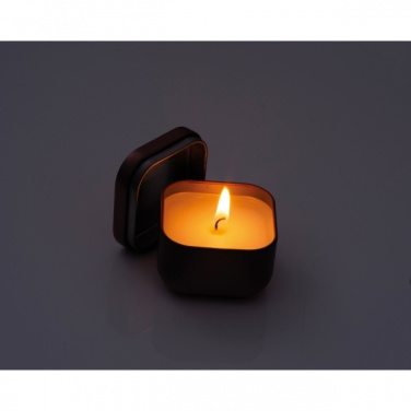 Logo trade corporate gift photo of: Candle in tin PRAGUE