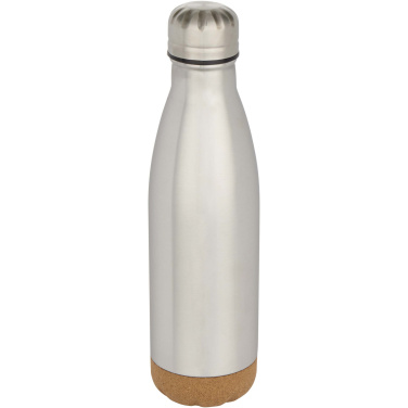 Logo trade business gift photo of: Cove 500 ml double wall vacuum insulated stainless steel water bottle with cork details