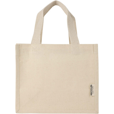 Logo trade promotional gift photo of: Odessa 220 g/m² GRS recycled cotton mini gusset tote bag 9L