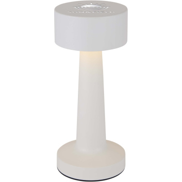 Logo trade promotional items image of: Aludra rechargeable dimmable table lamp with 3 light modes