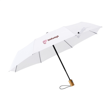 Logo trade promotional giveaways picture of: Michigan foldable RCS RPET umbrella 21 inch