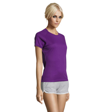 Logo trade promotional merchandise photo of: SPORTY WOMEN T-SHIRT POLYES