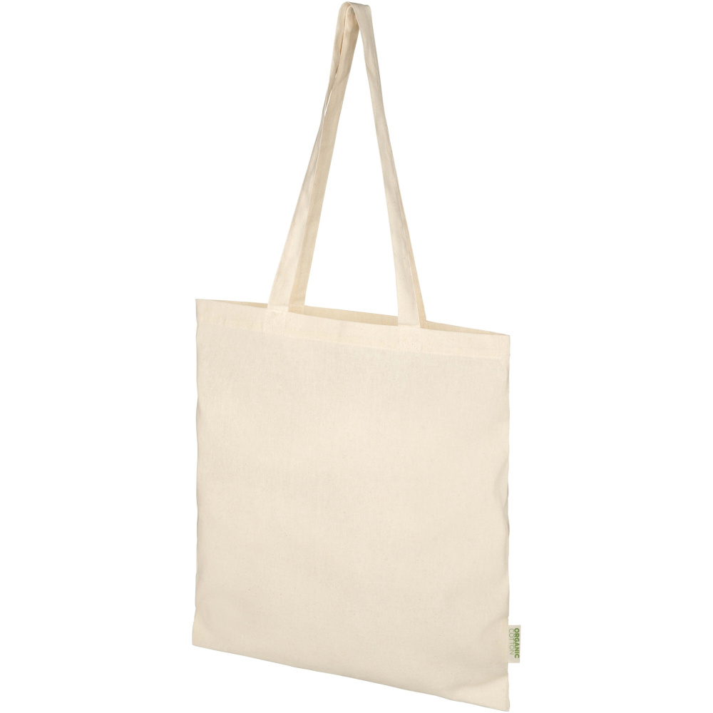 Logo trade advertising products picture of: Odisha 100 g/m² OCS organic tote bag 7L