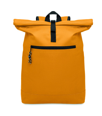 Logo trade advertising products picture of: 600Dpolyester rolltop backpack