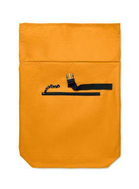 Logo trade promotional giveaways image of: 600Dpolyester rolltop backpack