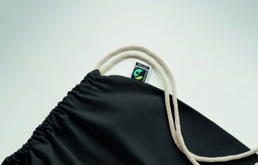 Logotrade promotional item picture of: Drawstring bag Fairtrade 180gr