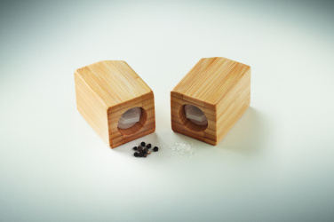 Logotrade promotional gift picture of: Bamboo salt & pepper set