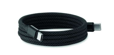 Logo trade corporate gifts picture of: Braided magnetic cable in RPET