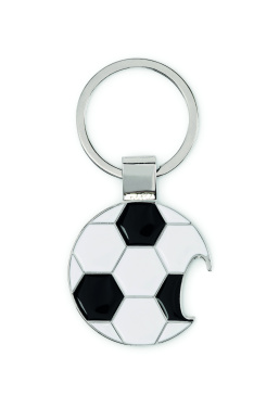 Logo trade promotional gift photo of: Football keyring with opener