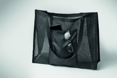 Logo trade promotional items image of: RPET mesh shopping bag
