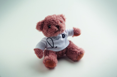 Logo trade business gifts image of: Teddy bear plush doctor