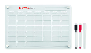 Logotrade promotional giveaway image of: Magnetic acrylic planner