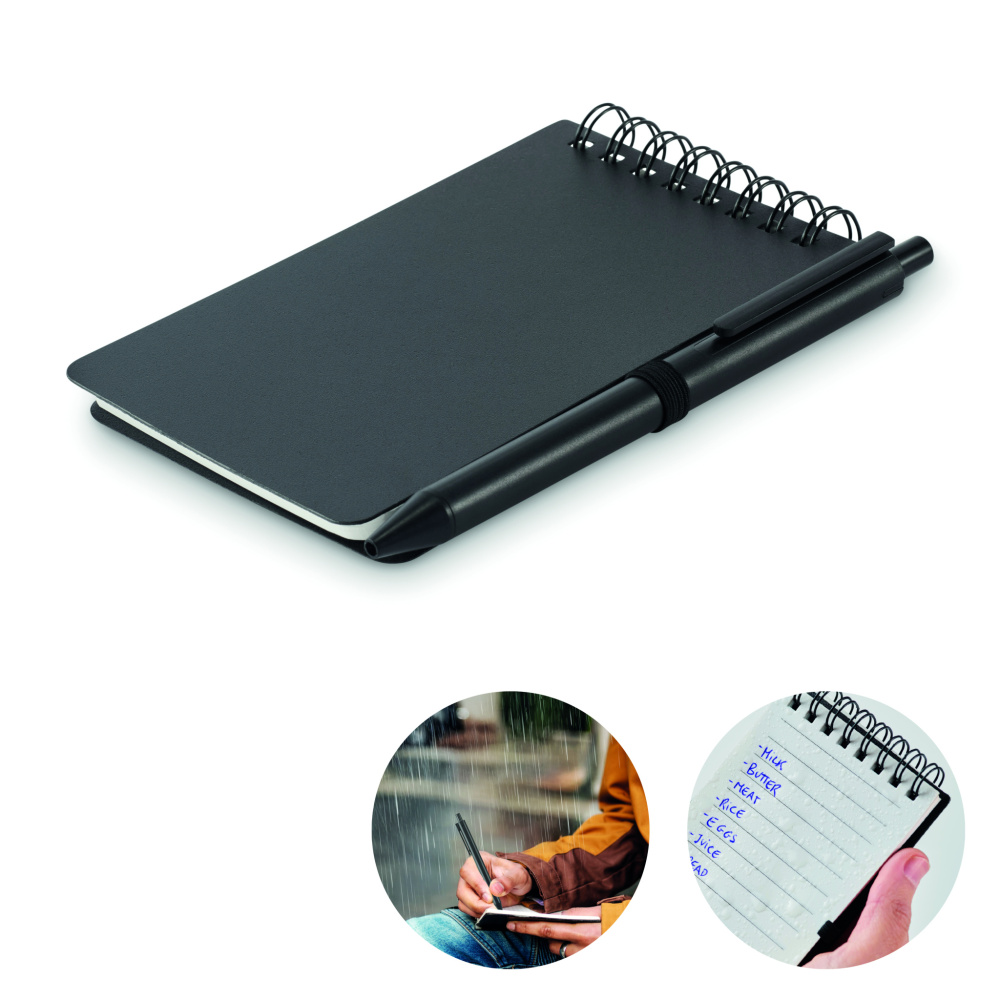Logo trade corporate gifts image of: Water repellent notepad