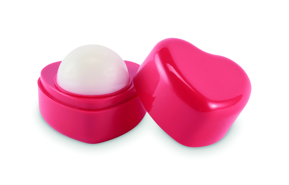 Logo trade promotional gifts picture of: Heart shape vegan lip balm