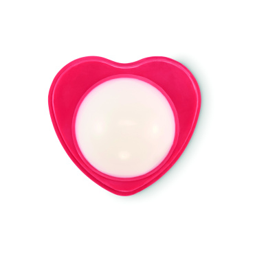 Logo trade promotional giveaways picture of: Heart shape vegan lip balm