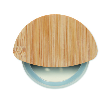 Logotrade promotional giveaways photo of: Round bamboo pizza cutter