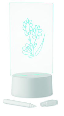 Logo trade promotional items image of: Light-up LED memo board