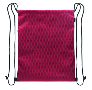 Logotrade business gift image of: Drawstring bag in 420D RPET