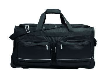 Logo trade corporate gifts picture of: Duffle bag trolley 600D RPET