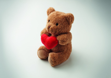 Logotrade corporate gift image of: Teddy bear with heart 23cm
