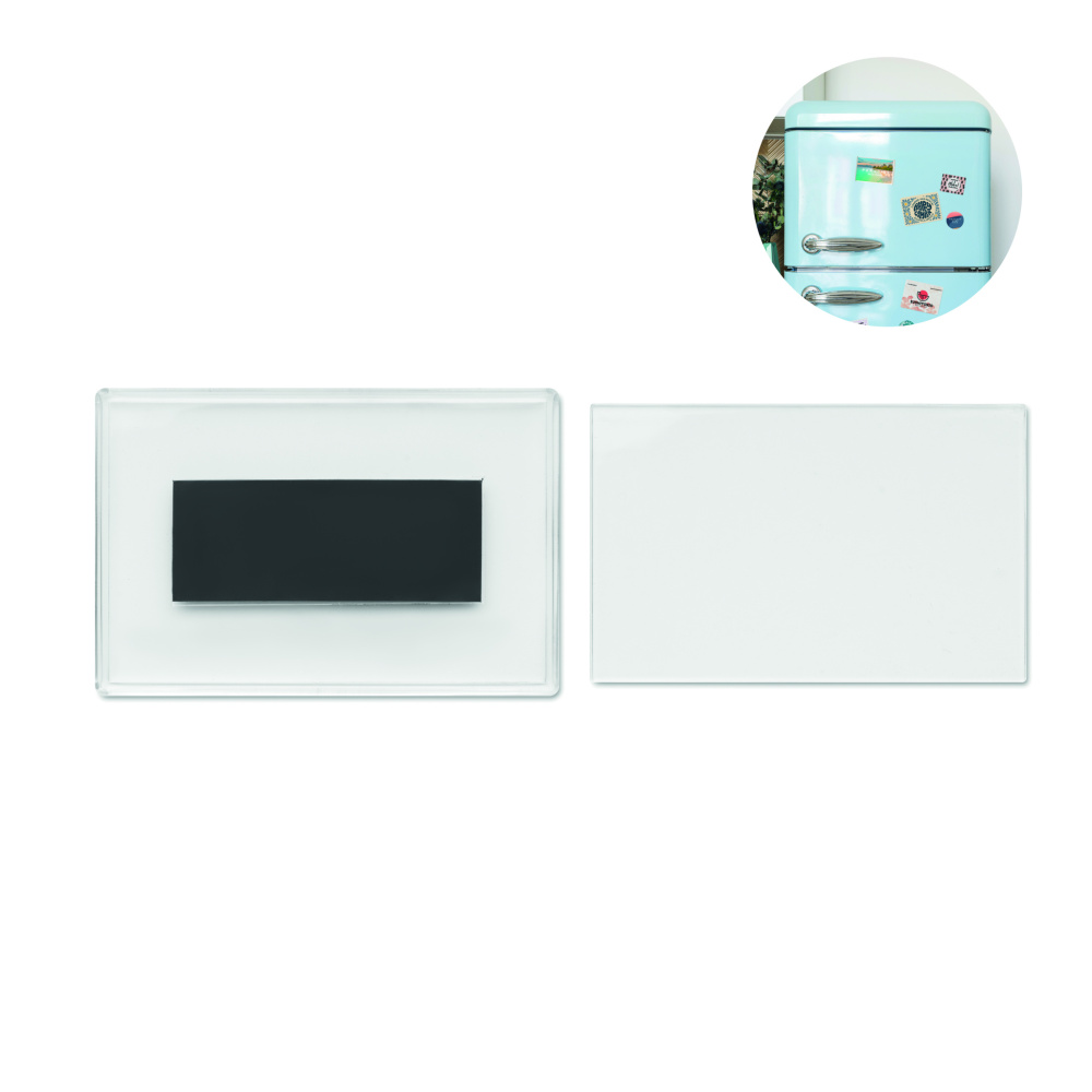 Logo trade promotional items image of: Acrylic photo magnet rectangula