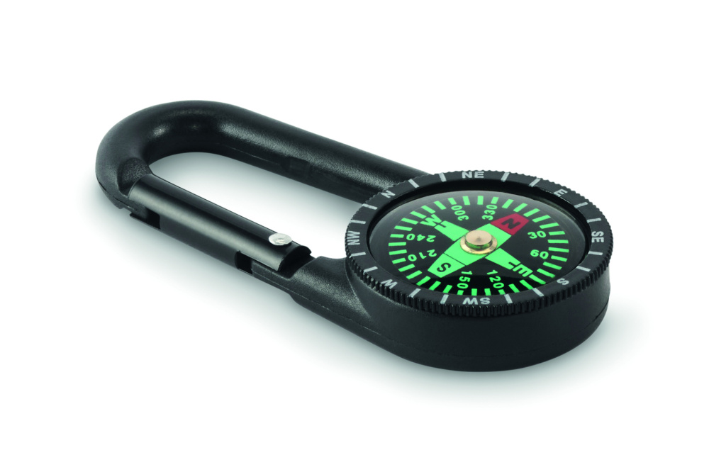 Logotrade corporate gift picture of: Outdoor compass with carabiner