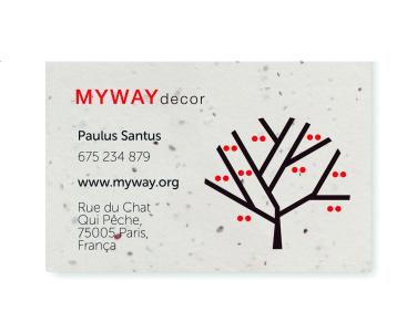 Logotrade promotional product image of: Wildflower seed business card.