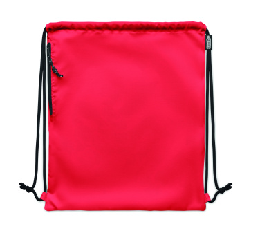 Logo trade promotional merchandise image of: Large drawstring bag 300D RPET