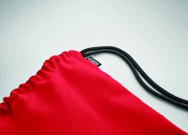 Logo trade promotional giveaway photo of: Large drawstring bag 300D RPET