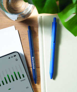 Logo trade advertising products picture of: Wheat Straw/ABS push type pen