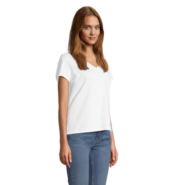 Logo trade promotional giveaways picture of: REGENT V T-SHIRT WOMEN