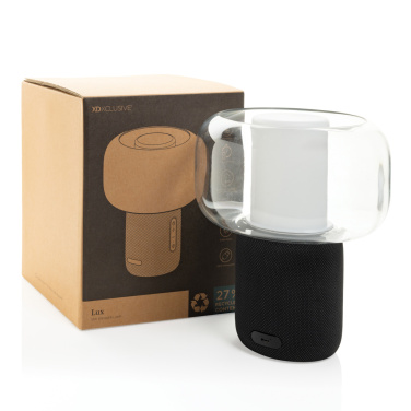 Logo trade corporate gift photo of: Lux RCS recycled plastic 10W speaker lamp