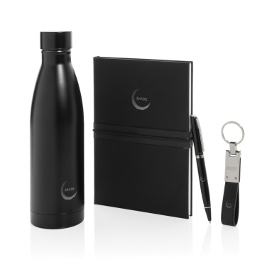 Logotrade promotional giveaway image of: Swiss Peak RCS deluxe business gift set w/ water bottle