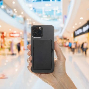 Logo trade corporate gifts image of: Standard aluminium RFID magnetic phone cardholder