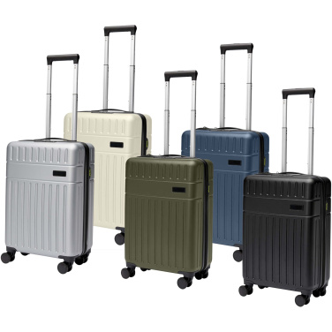 Logotrade promotional item image of: Rover 20" GRS recycled cabin trolley 40L