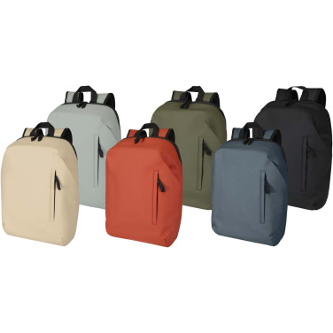 Logo trade corporate gift photo of: Resi Plus 15" GRS recycled anti-theft backpack 18L