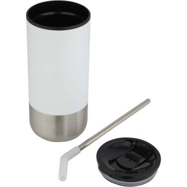 Logotrade corporate gift image of: Grayson 480 ml RCS recycled insulated tumbler with straw