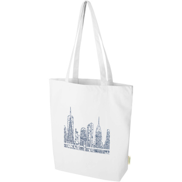 Logo trade promotional giveaways picture of: Odisha 180 g/m² OCS organic wide bottom tote bag 11L
